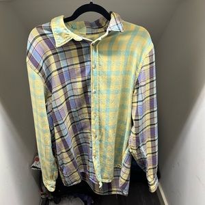Zara Contrasting Plaid Shirt